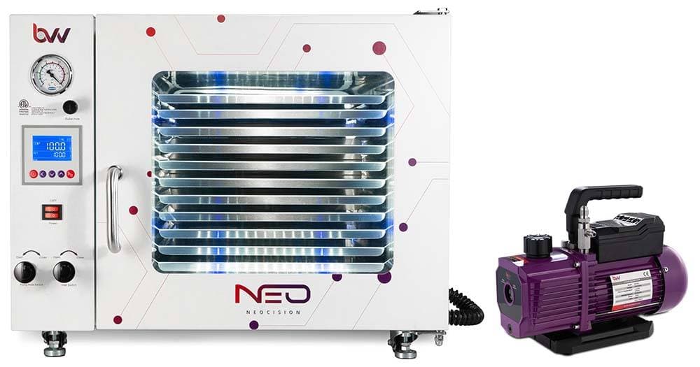 1.9CF Neocision Lab Certified Vacuum Oven and V4D 4CFM 2 Stage Pump Kit