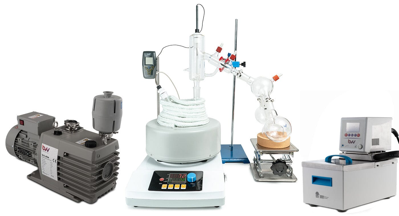 2L Premium Short Path Distillation Turnkey Setup with P2 Distillation Head