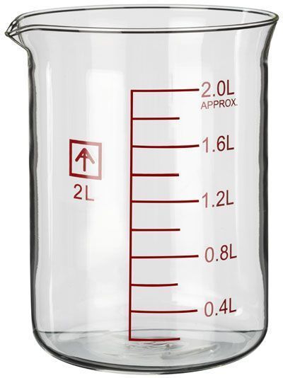 Ai 2L Heavy Wall Glass Beaker for 7" Heated Plates