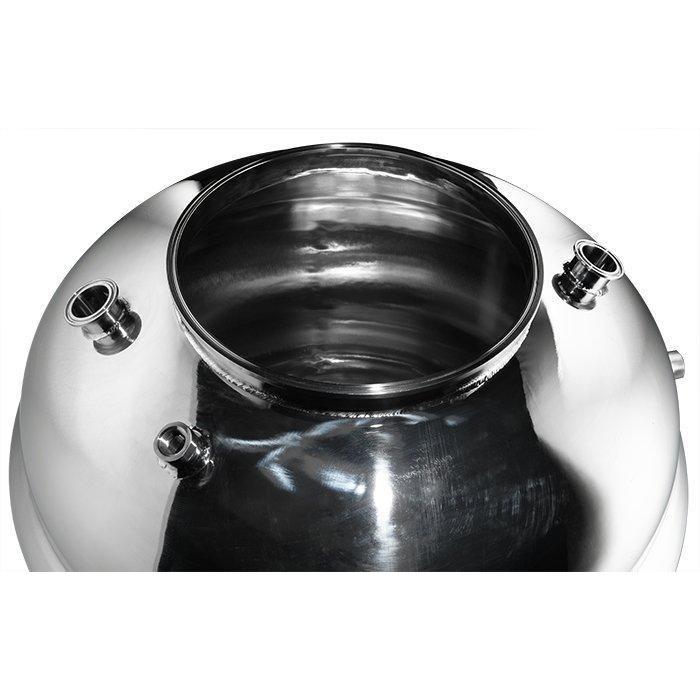 300L 304SS Jacketed Collection and Storage Vessel with 12" Tri-Clamp Port and Locking Casters