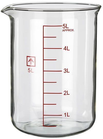 Ai 5L Heavy Wall Glass Beaker for 9" Heated Plates