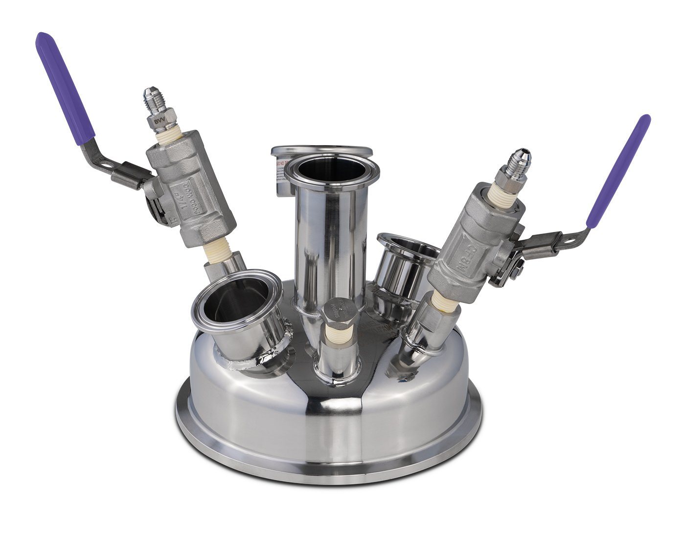 6" Pre-Built Hemispherical Lid with 316SS Full Bore Valves