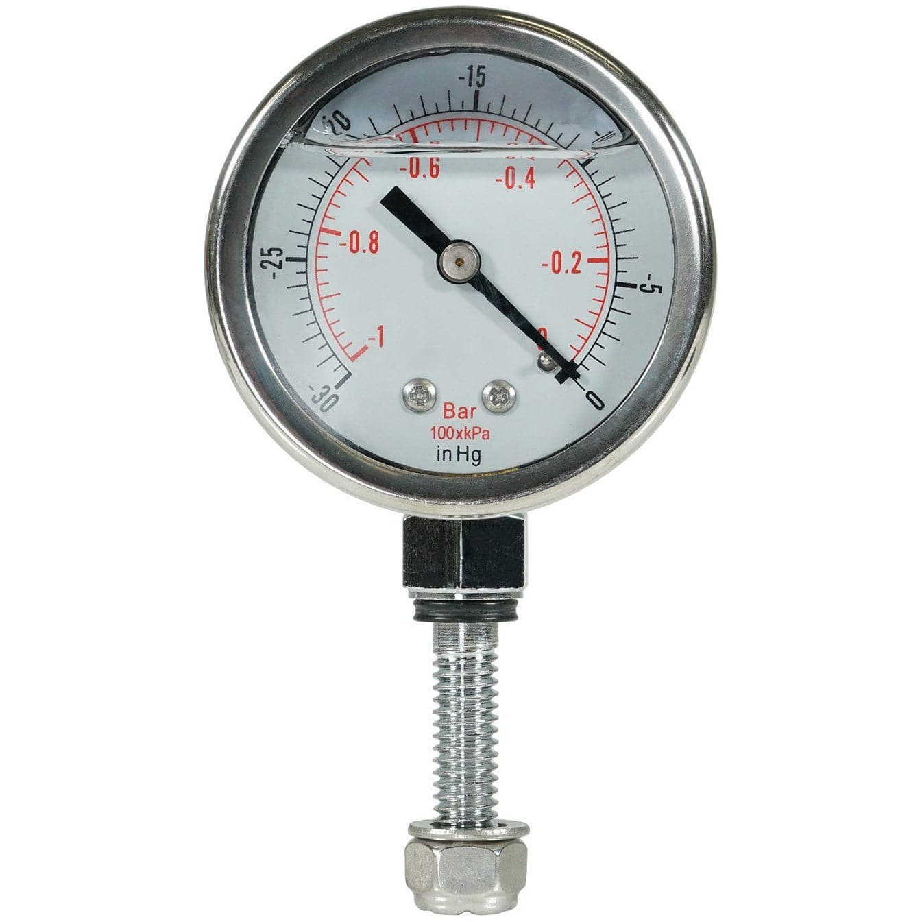 Glycerine Filled Vacuum Gauge Custom, for our Chamber Lids Only