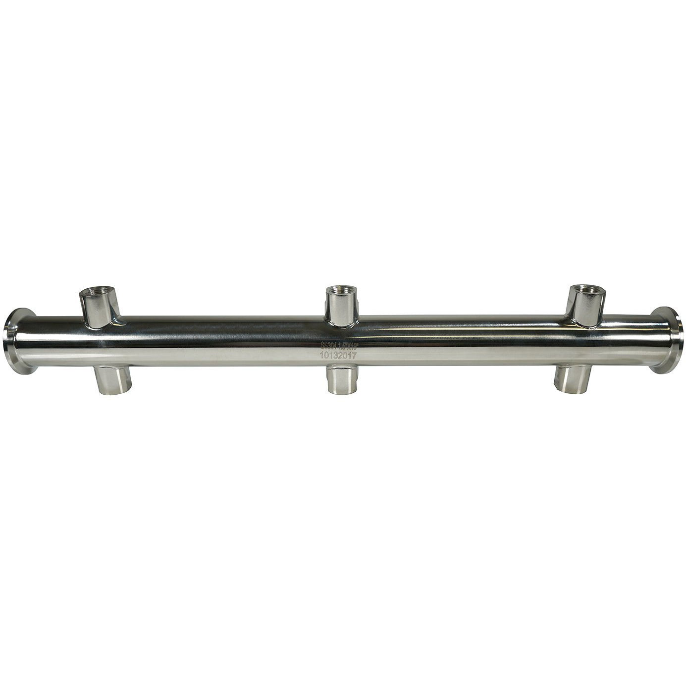 1.5" x 19" x 3/8" FNPT Tri-Clamp Manifold