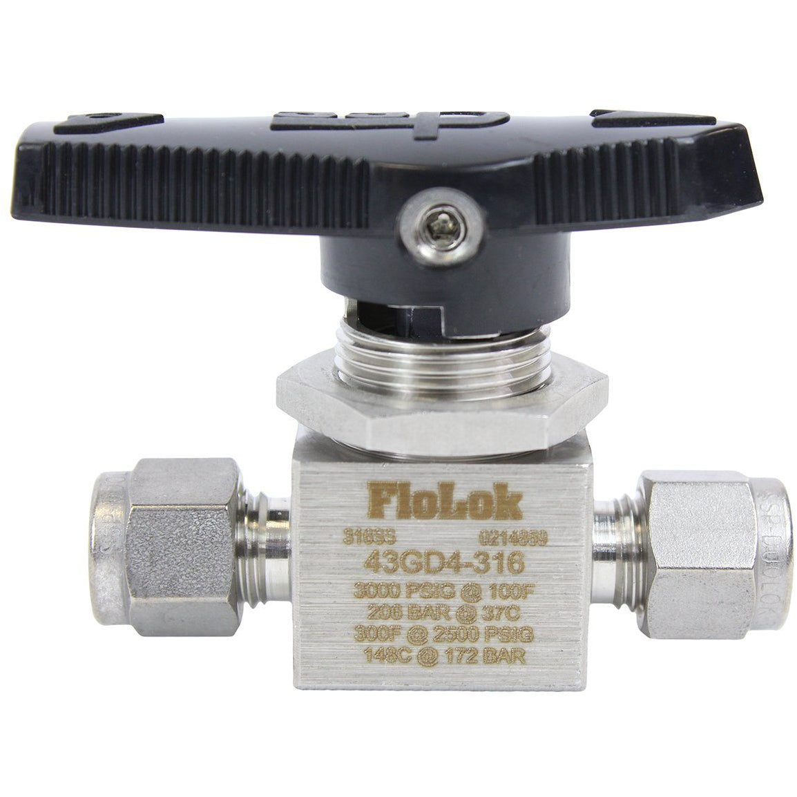 SSP Corporation 2 Way Ball Valve - Fractional Tube Fitting