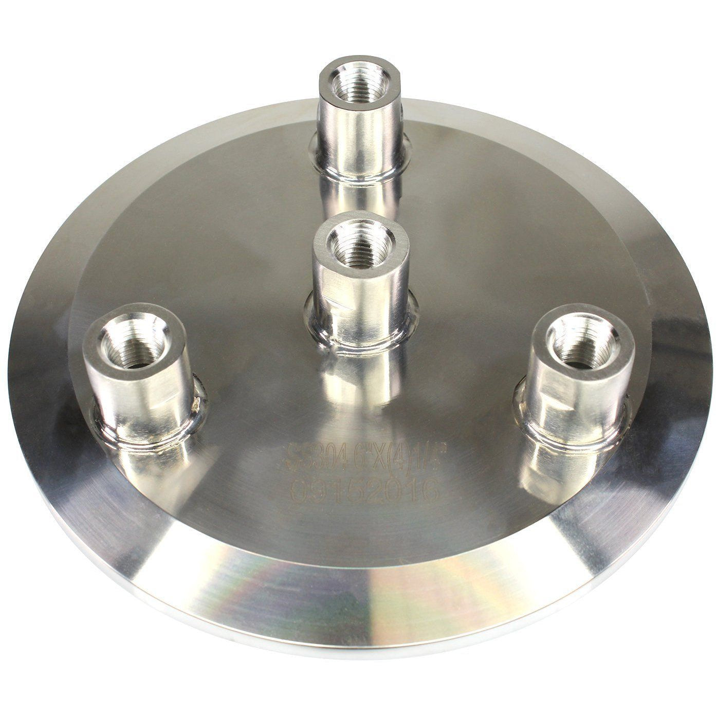 6" Tri-Clamp Endcap w/ (4) 1/4" FNPT Ports