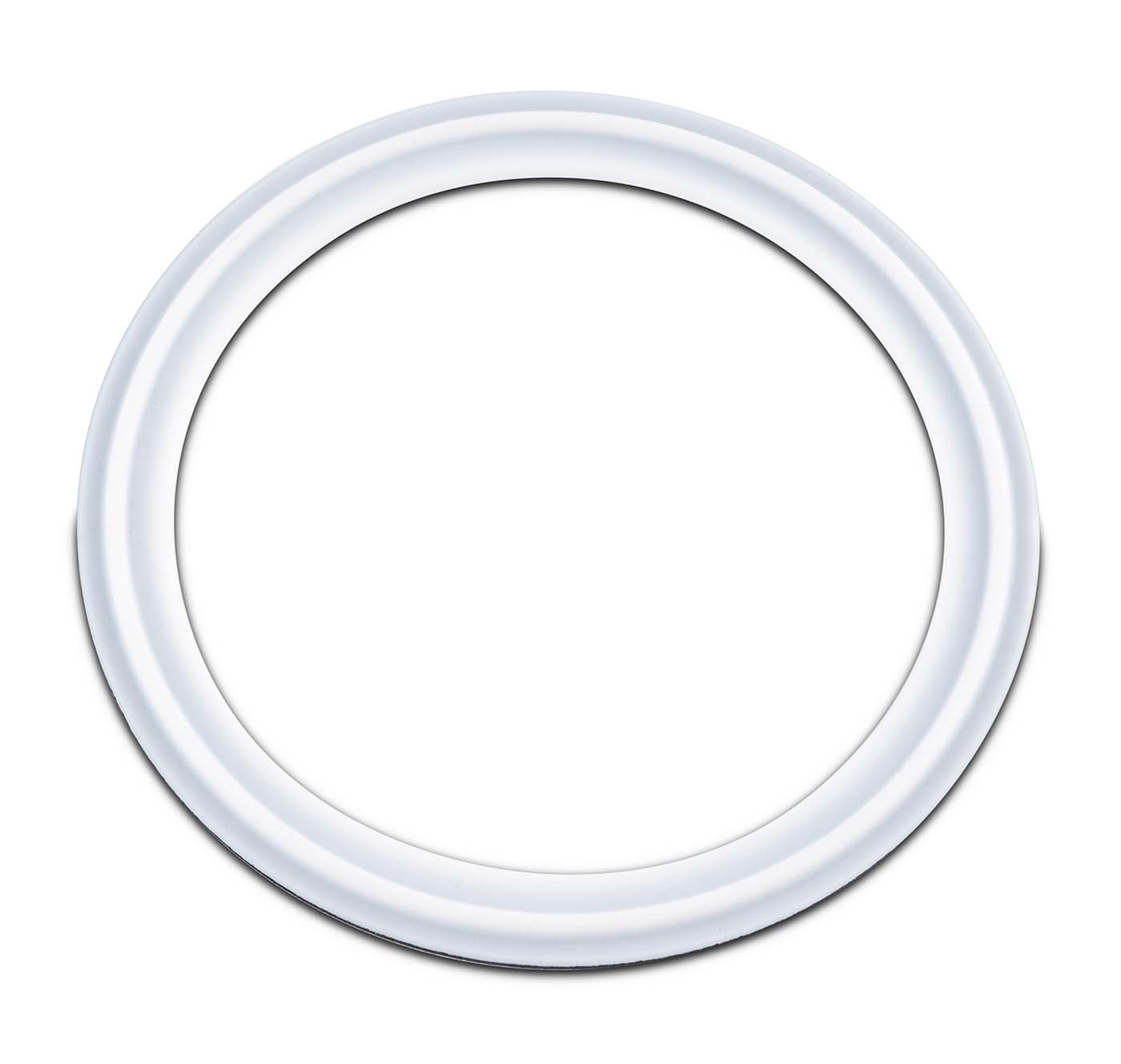 PTFE Envelope Tri-Clamp Gaskets with Viton Filler