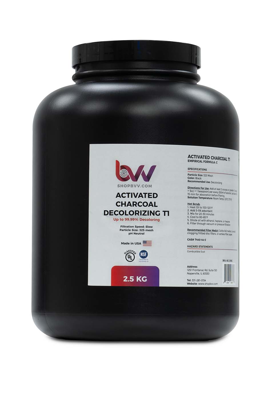 Activated Hardwood Carbon Decolorizing T1 (100% Hardwood Charcoal)
