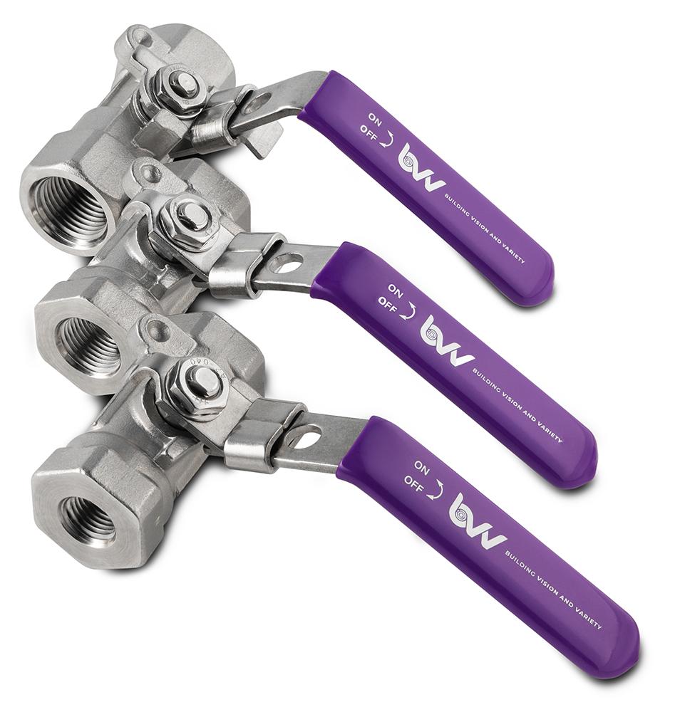 316SS FNPT Full Bore Ball Valve -40F to 450F