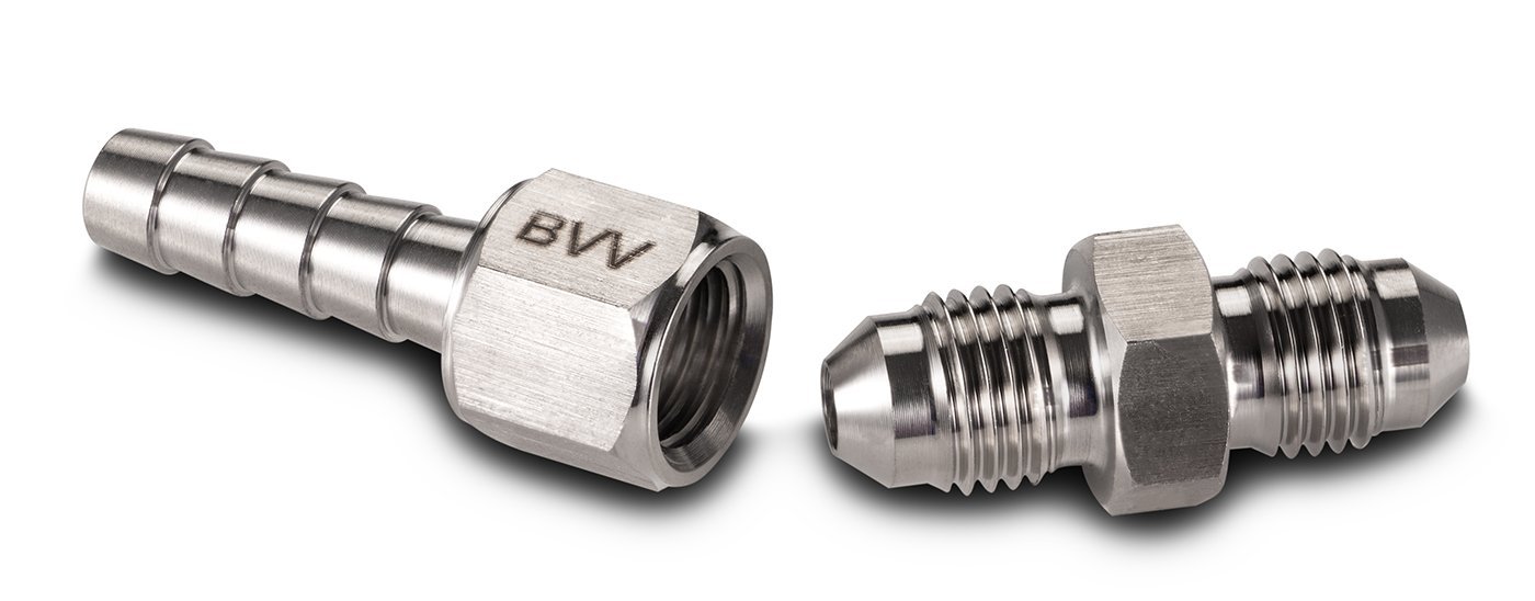 Vacuum Pump 1/4" Barb x 1/4" Flare Adapter