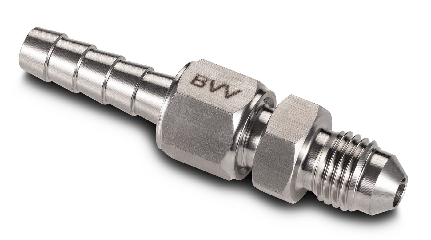 Vacuum Pump 1/4" Barb x 1/4" Flare Adapter