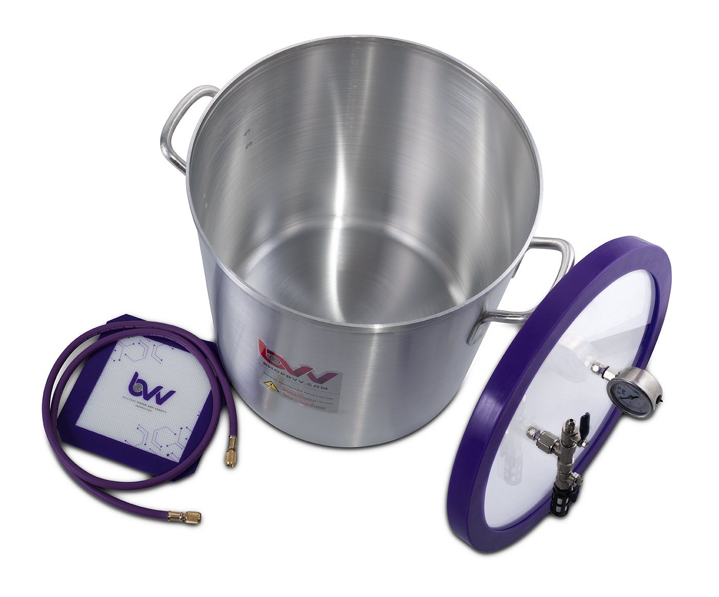 10 Gallon Aluminum Vacuum Chamber and V9D 9CFM Two Stage Vacuum Pump Kit