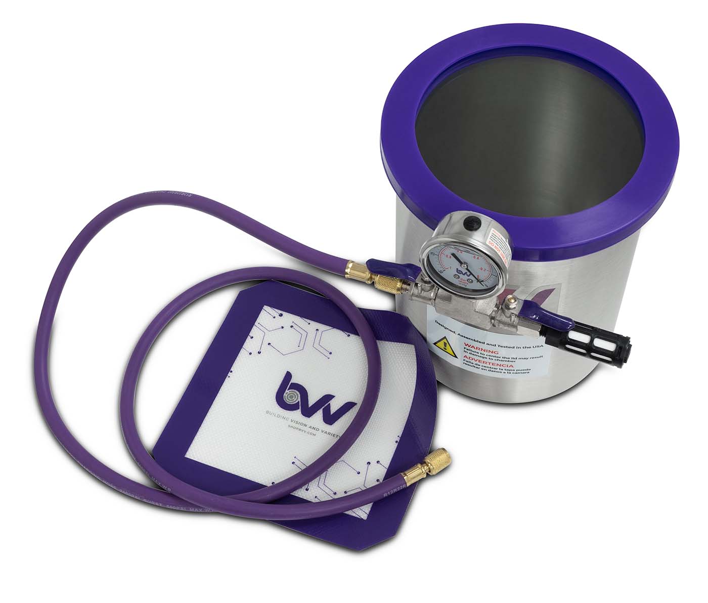 Glass Vac™ 1.5 Gallon Stainless Steel Vacuum Chamber