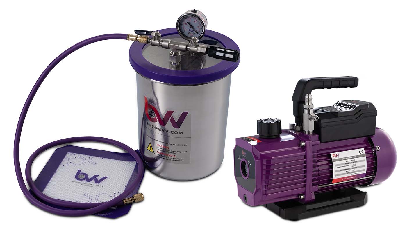 1.5 Gallon TALL Stainless Steel Vacuum Chamber and Vacuum Pump Kit