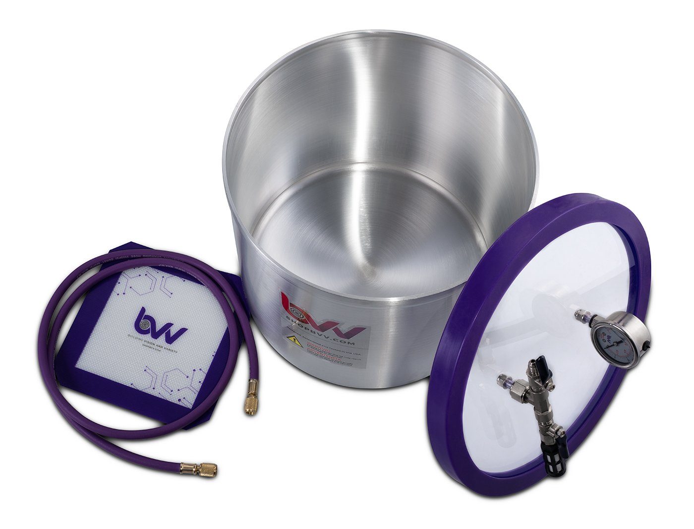5 Gallon Aluminum Vacuum Chamber and Vacuum Pump Kit