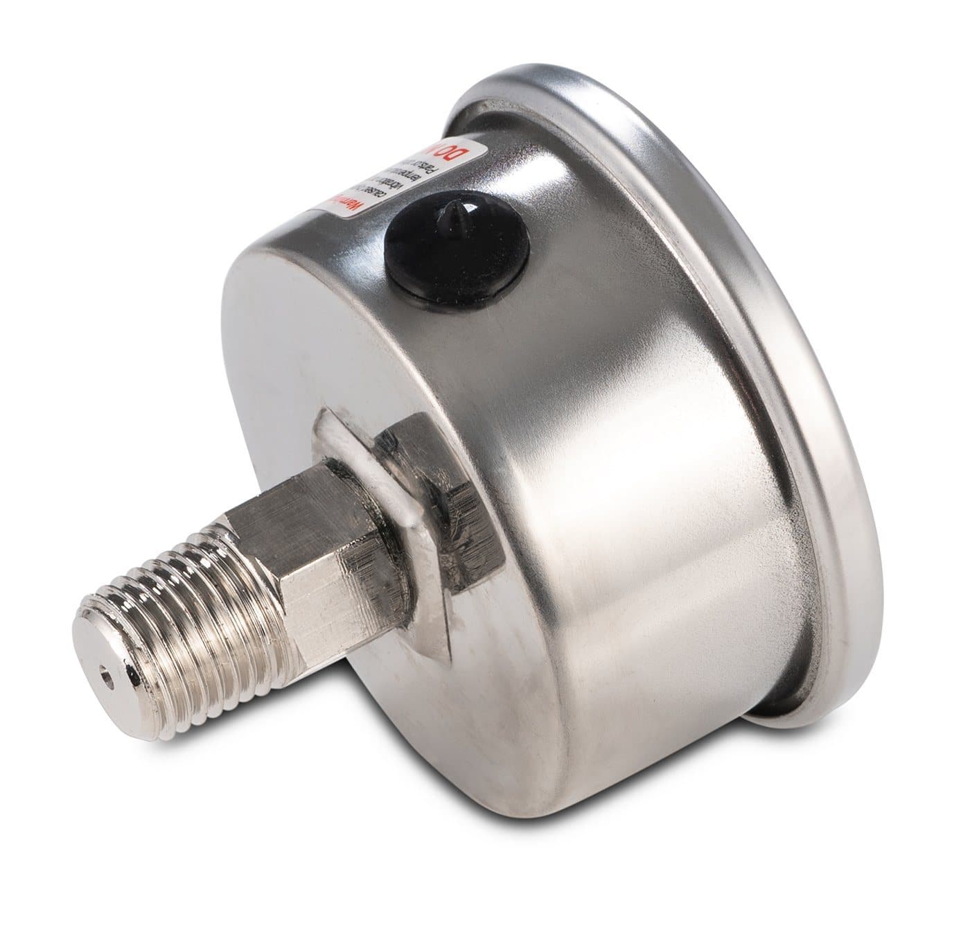 Glycerin Filled Compound Gauge with 1/4" NPT Back Mount - (-30)-0-250 PSI.