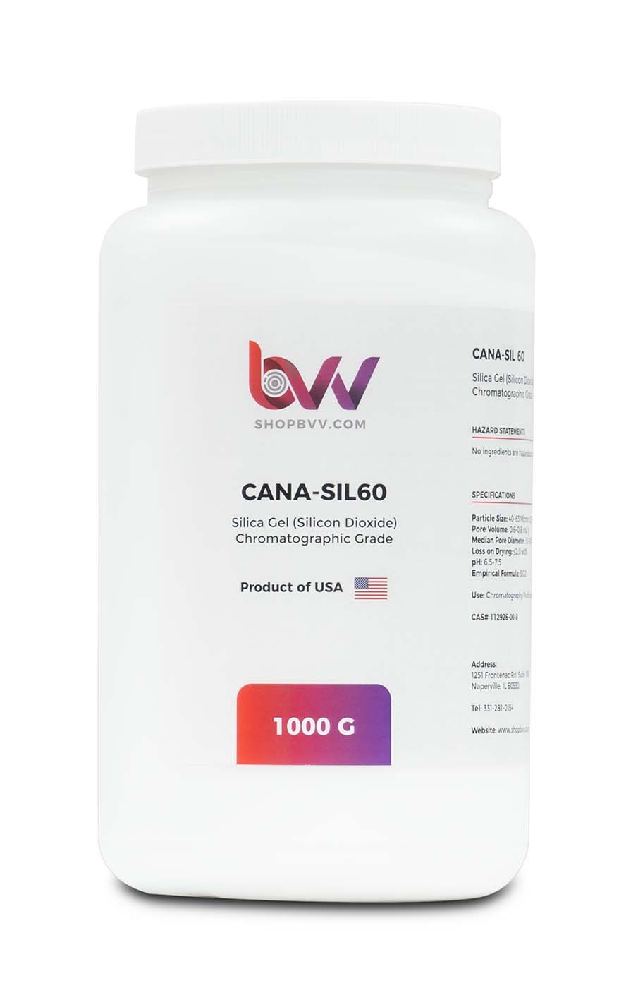 CANA-SIL60â„¢ Silica Gel 60A Chromatographic Grade 40-63 micron (230-400 Mesh)
