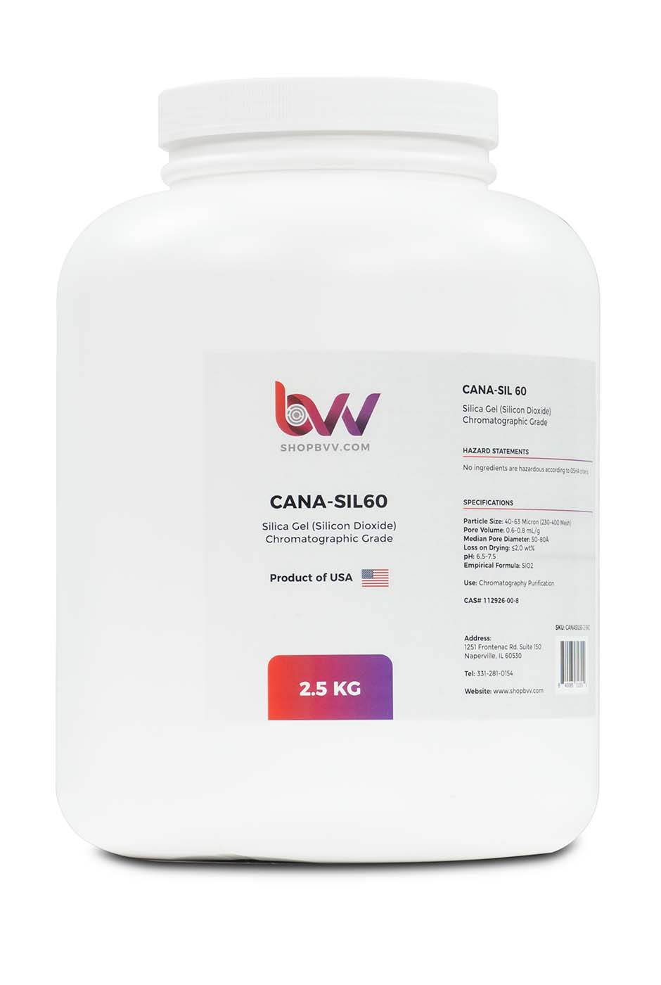 CANA-SIL60â„¢ Silica Gel 60A Chromatographic Grade 40-63 micron (230-400 Mesh)