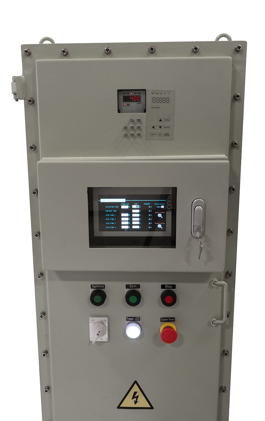 475L Jacketed Stainless Steel Centrifuge with Explosion Proof Motor and Siemens Controller - 150Lbs Max Capacity