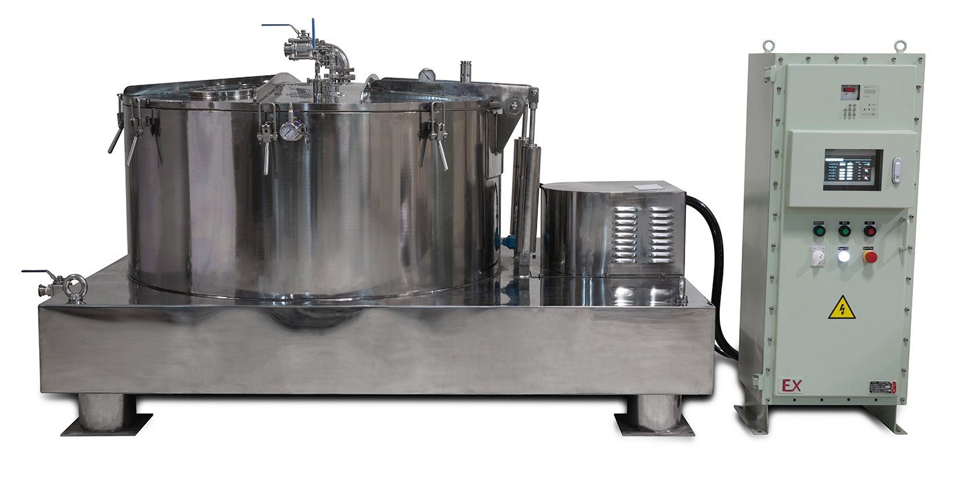 475L Jacketed Stainless Steel Centrifuge with Explosion Proof Motor and Siemens Controller - 150Lbs Max Capacity