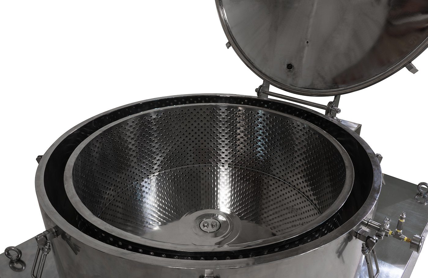 475L Jacketed Stainless Steel Centrifuge with Explosion Proof Motor and Siemens Controller - 150Lbs Max Capacity