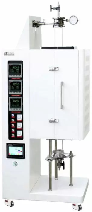 Bridgman Crystal Growth Furnace 1200C 3-Zone with Kanthal Heating Elements & Swing-Open Chamber