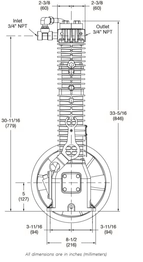Corken T91-103 Oil-Free Gas Compressor