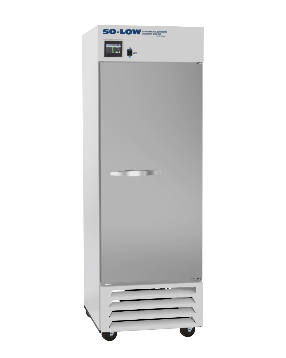 So-Low 2ºC to 8ºC, 23 cu.ft., single solid door, Cycle Defrost, 115v