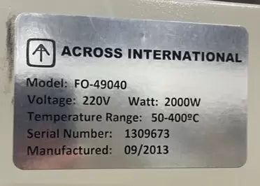 Ai Air Convection Oven 220V Refurb 2013