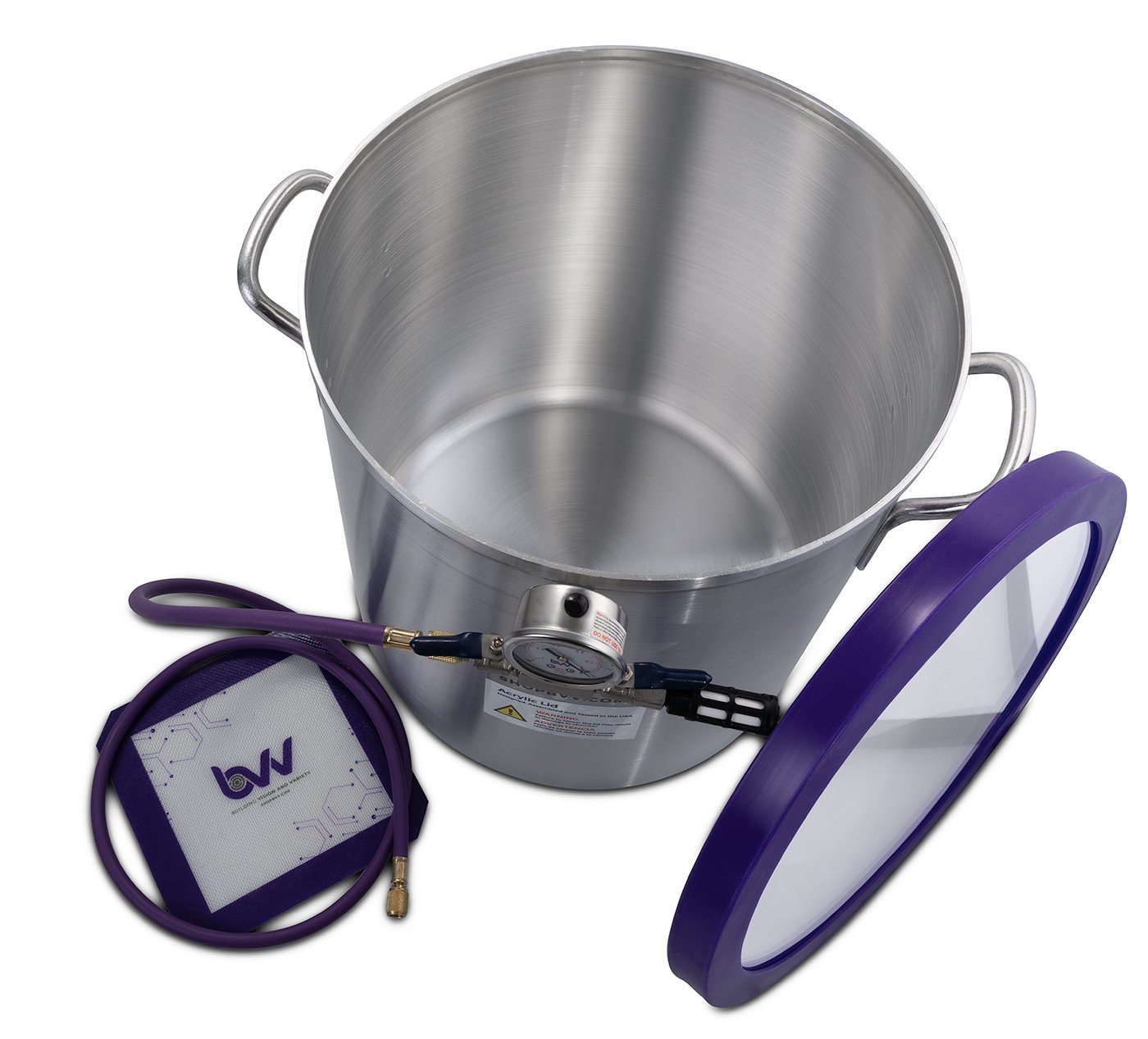 10 Gallon Aluminum Side Mount Vacuum Chamber
