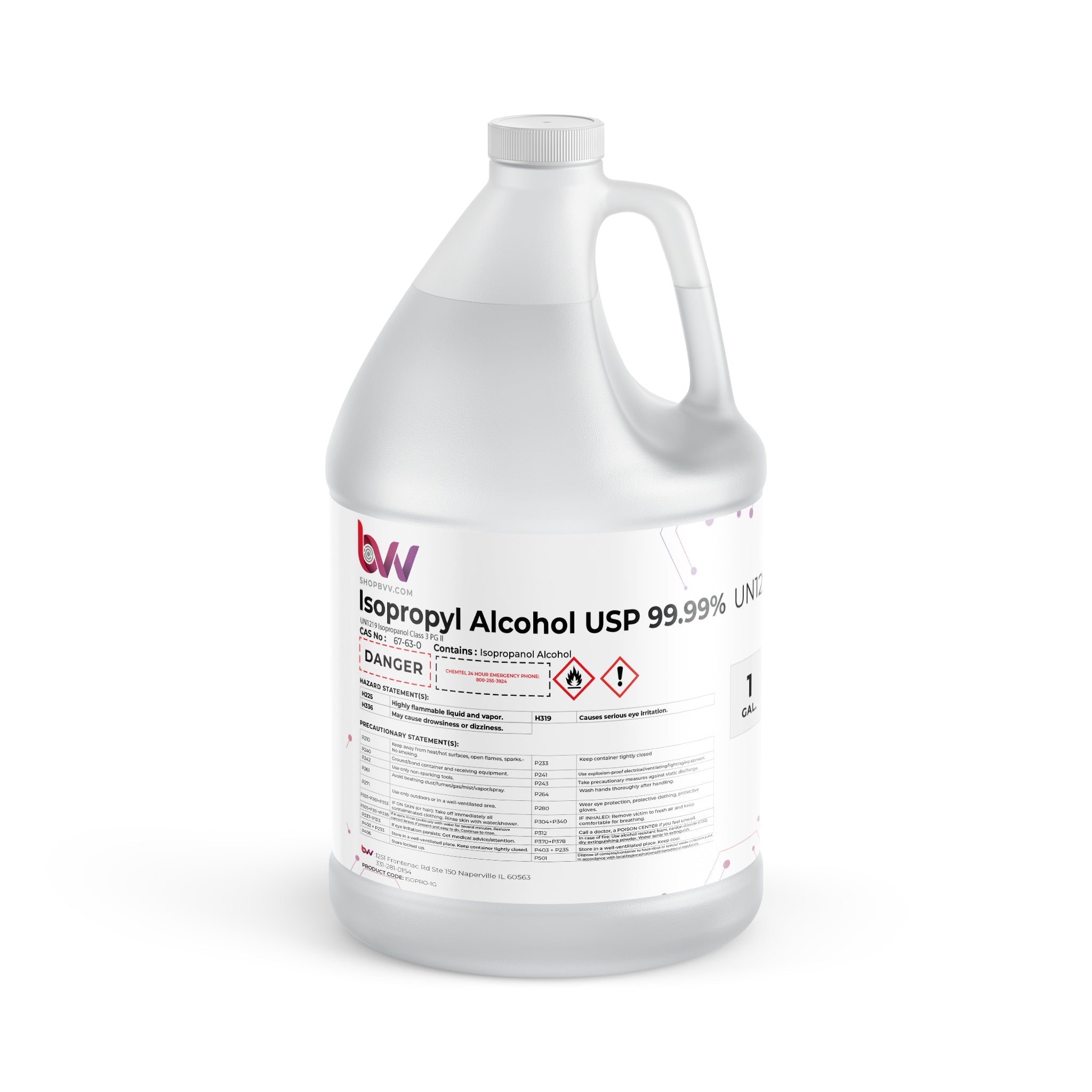 High Purity Isopropyl Alcohol 99% USP (IPA)
