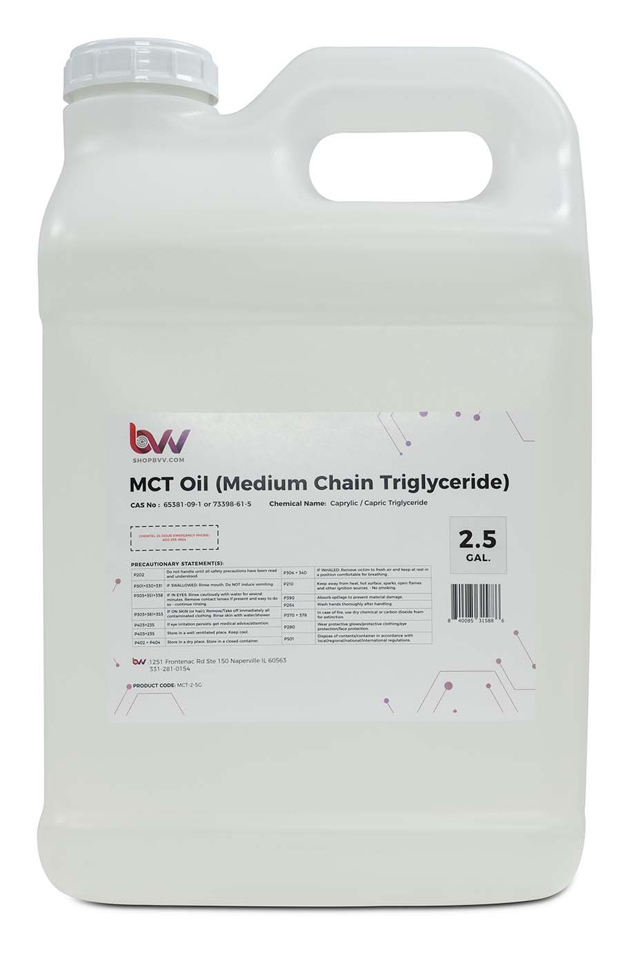 C8/C10 MCT Oil Derived only from coconuts (Food Grade)