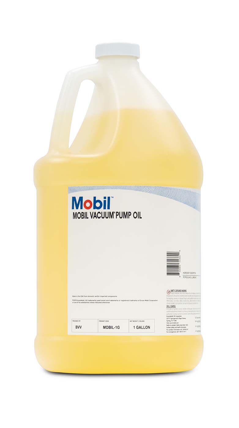 Mobil Vacuum Pump Oil SAE Grade 20, ISO Viscosity Grade 68