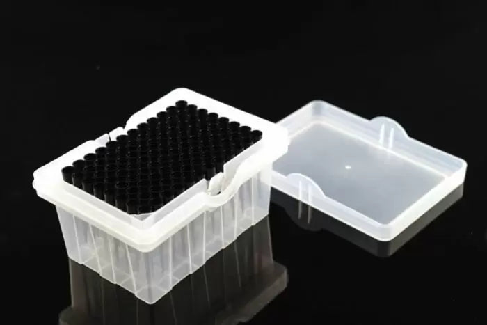 NEST Robotic Tips for Hamilton – Clear, with barcode, boxed