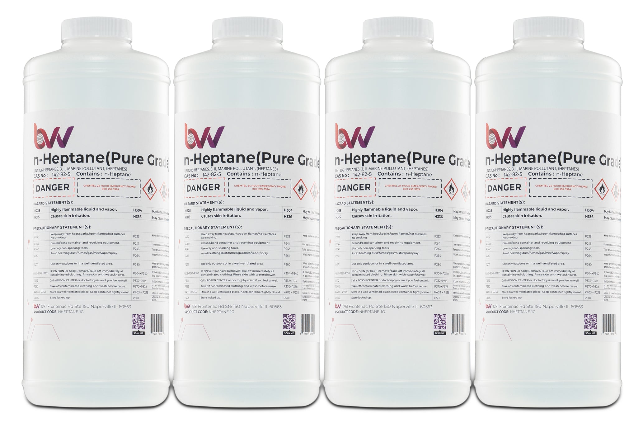 ULTRA High Purity Lab Grade N-Heptane 99.3% Pure