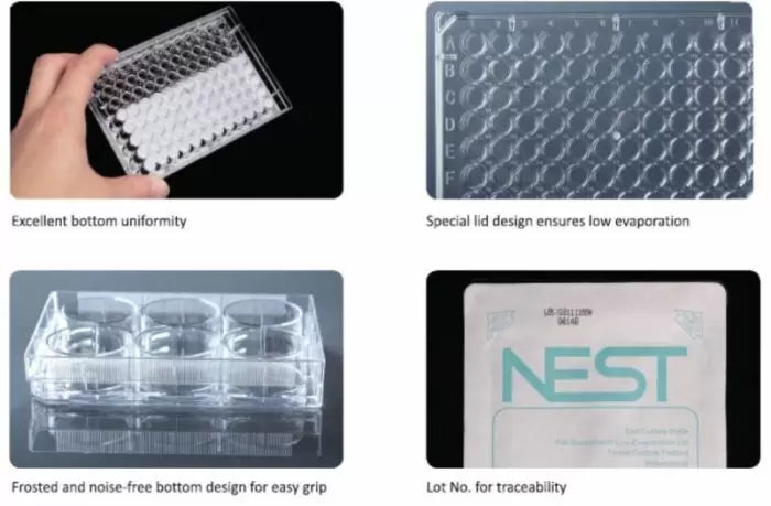 NEST Cell Culture Plates - Premium packaging, Invidually Wrapped in Peelable Tyvek Films and Blisters