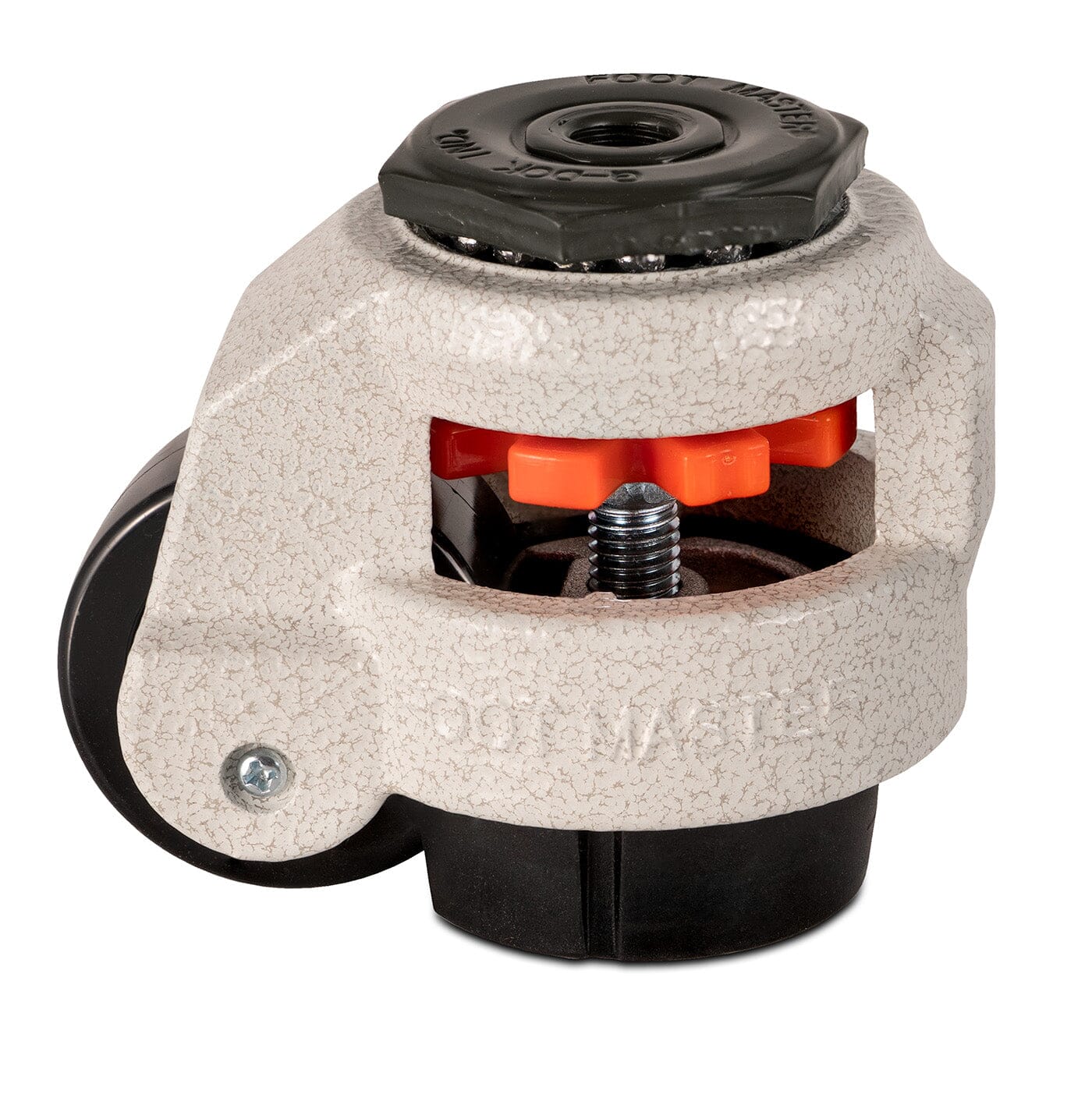 2" Footmaster Leveling Caster Ivory - 550lb cap