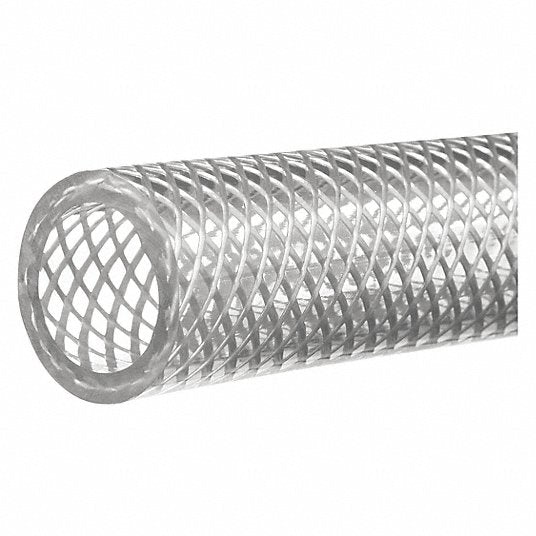 1" ID Braided Clear PVC Hose NSF-51 Certified