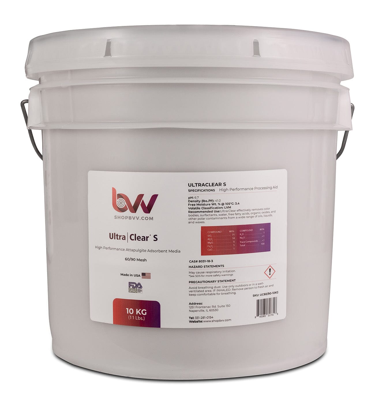 Ultra Clear S - Granular High Performance Bentonite for Bleaching & Decolorizing Edible Oils