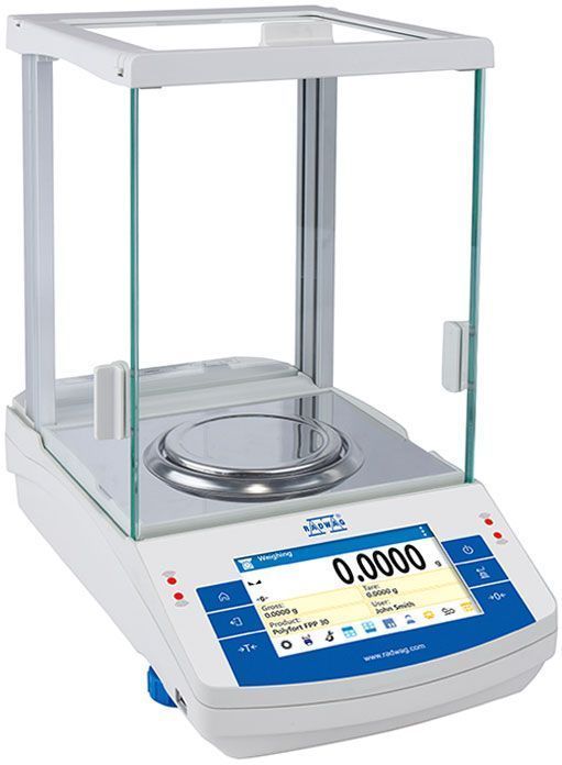 Radwag 220g Capacity 0.1mg Readability ø4" Analytical Balance