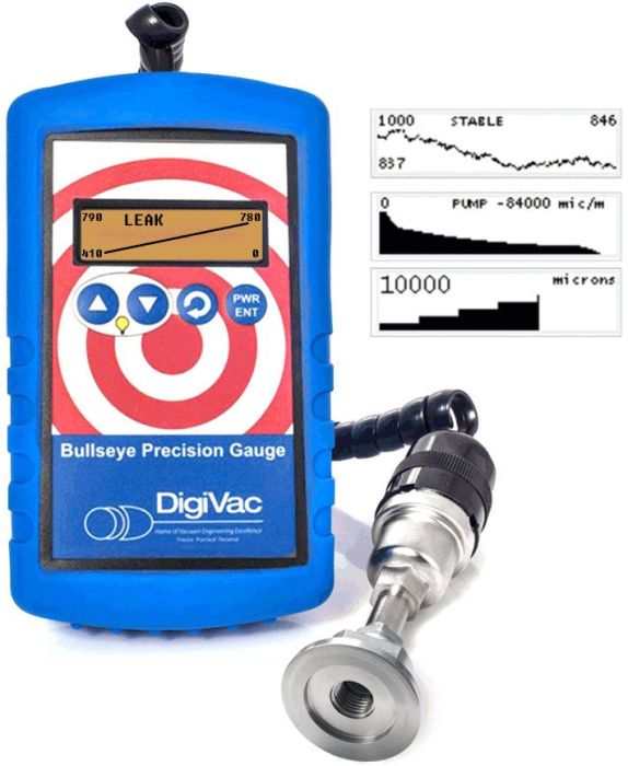 DigiVac Bullseye Precision Vacuum Gauge with Real-Time Analytics