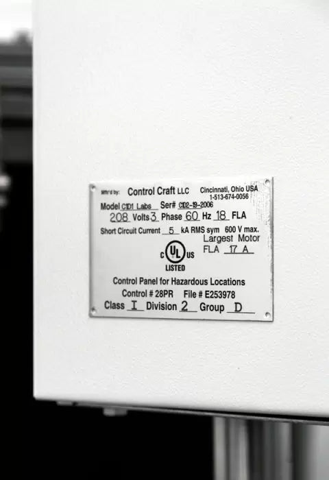 C1D1 Labs C1D2 Certified 30 Gallon Centrifuge System