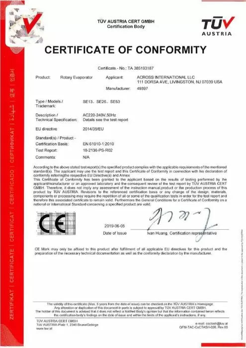 Ai SolventVap 2.6-Gallon/10L Rotary Evaporator w/ Motorized Lift