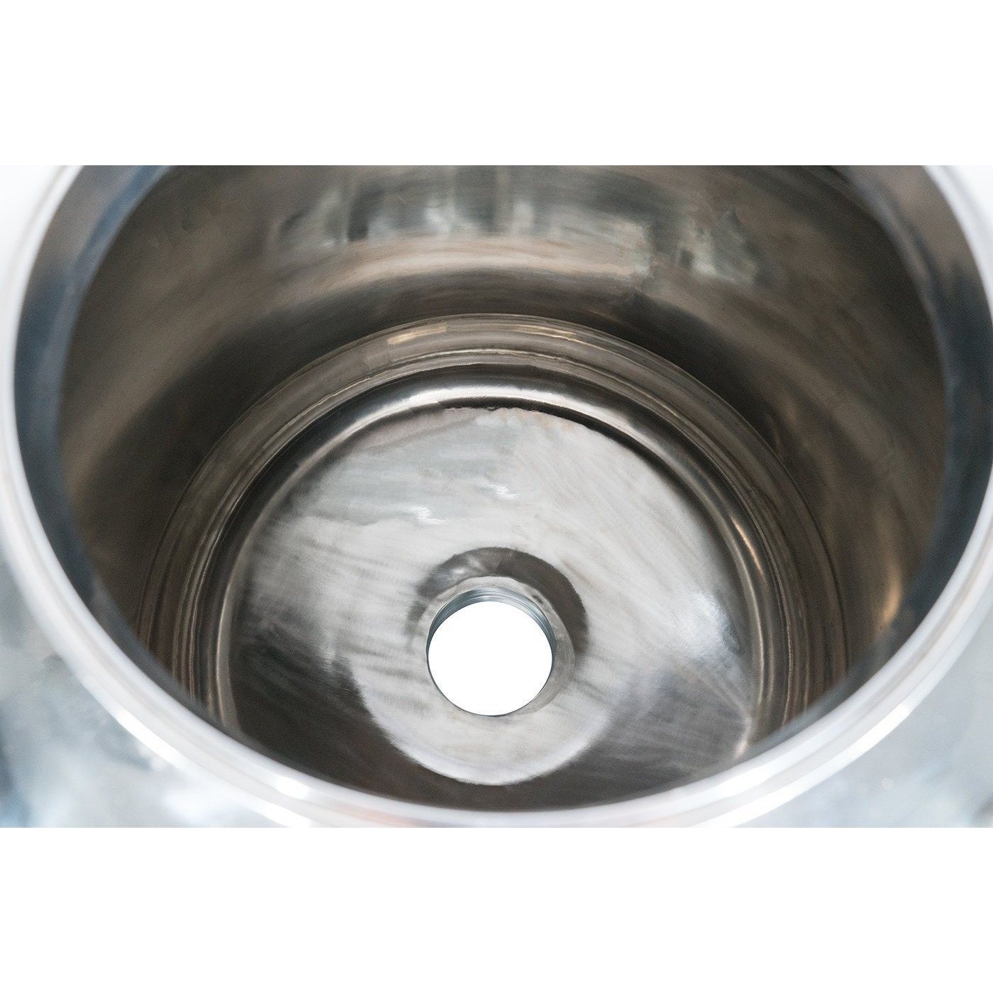 300L 304SS Jacketed Collection and Storage Vessel with 12" Tri-Clamp Port and Locking Casters