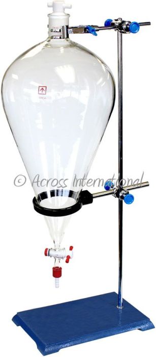 Ai 5 Liter Glass Separatory Funnel Kit with All PTFE Valves