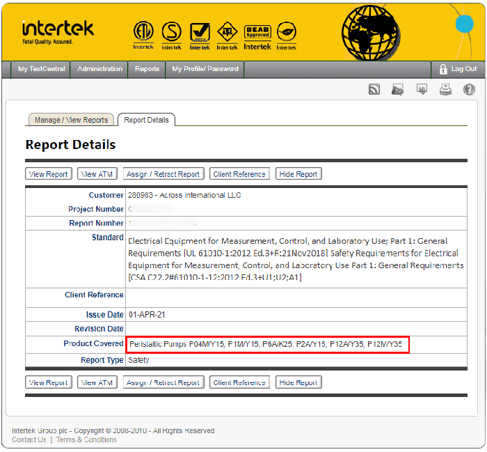 Ai P6A 6L/min SST Peristaltic Pump Touchscreen controller ETL