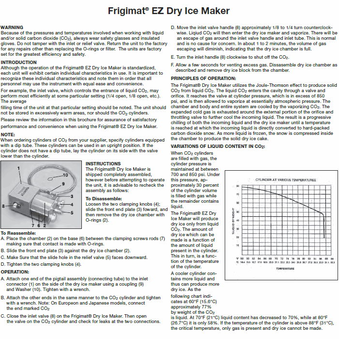 Bel-Art Frigimat EZ Block Dry Ice Maker