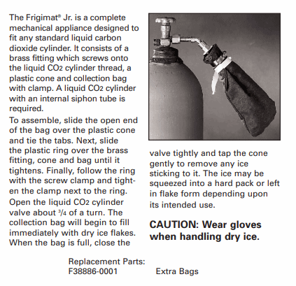 Bel-Art Frigimat Junior Dry Ice Maker