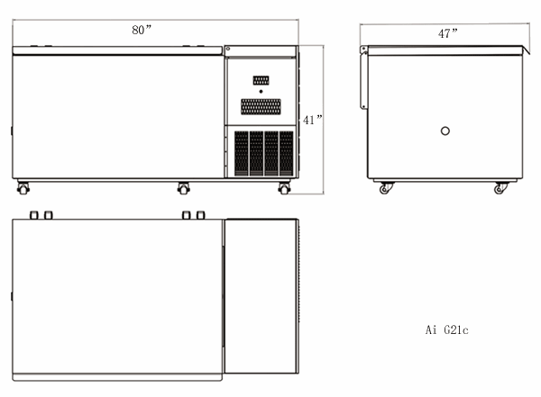 Ai Glacier 21 Cu Ft -86C Ultra Low Temp Chest Freezer ETL 220V