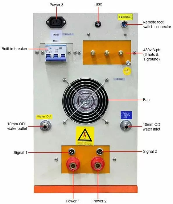 20KW Hi-Frequency Split Induction Heater 50-250KHz